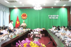 Quang cảnh buổi làm việc. (Ảnh: Lê Thúy Hằng/TTXVN)