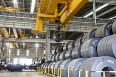 Sản xuất thép của các doanh nghiệp trong nước. (Ảnh: PV/Vietnam+)