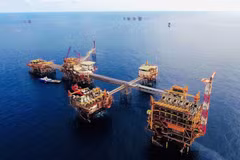 Công trình phục vụ khai thác dầu khí của PetroVietnam. (Ảnh minh họa: PV/Vietnam+)