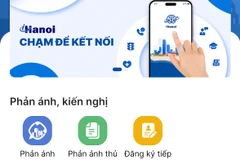 Ứng dụng "Công dân Thủ đô Số" -iHanoi. (Ảnh: PV/Vietnam+)