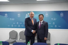 , Bộ trưởng Bộ Công Thương Nguyễn Hồng Diên đã buổi tiếp xúc, làm việc song phương với ông Jozef Síkela, Bộ trưởng Bộ Công Thương Cộng hòa Séc. (Ảnh: PV/Vietnam+)