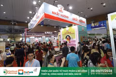 Sự kiện có quy mô lên tới 350 gian hàng, quy tụ 300 doanh nghiệp đến từ 8 quốc gia và vùng lãnh thổ. (Ảnh: Đức Duy/Vietnam+)
