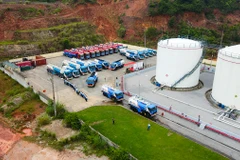 Kho dữ trữ xăng dầu của PVOil. (Ảnh: PV/Vietnam+)