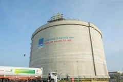 Ảnh: Hoạt động tại Kho LNG 1 triệu tấn Thị Vải. (Ảnh: PV/Vietnam+)