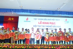 Khai mạc Hội thi tay nghề Dầu khí lần thứ VIII. (Ảnh: PV/Vietnam+)