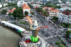 Một góc thành phố Thủ Dầu Một, tỉnh Bình Dương. (Ảnh: Dương Chí Tưởng/TTXVN)