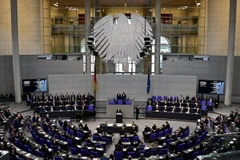 Quang cảnh một phiên họp của Quốc hội Liên bang Đức ở Berlin. (Ảnh: AFP/TTXVN)