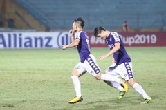 Quang Hải mang chiến thắng về cho Hà Nội FC. (Ảnh: Nguyên An/Vietnam+)