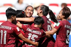 Thái Lan vui mừng sau khi có bàn thắng, nhưng nắm chắc suất bị loại. (Nguồn: Getty Images)