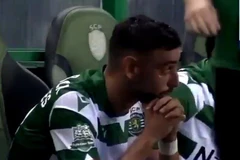 Bruno rơi lệ ở trận đấu được xem là cuối cùng cho Sporting CP. (Nguồn: Daily Mail)