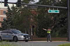 Hiện trường vụ xả súng tại Virginia Beach, Mỹ, ngày 31/5/2019. (Ảnh: AP/TTXVN)