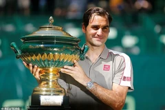 Federer giành chức vô địch tại Halle Open thứ 10 trong sự nghiệp. (Nguồn: Reuters)