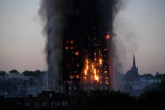 Hiện trường vụ cháy chung cư Grenfell. (Nguồn: abc.net.au)