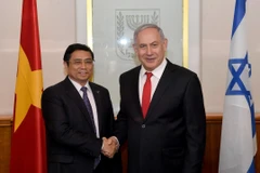 Trưởng Ban Tổ chức Trung ương Phạm Minh Chính hội kiến Chủ tịch Đảng Likud, Thủ tướng Nhà nước Israel Benjamin Netanyahu. (Ảnh: Công Đồng/TTXVN)