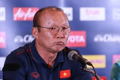 HLV tuyển Việt Nam Park Hang-seo. (Ảnh: Nguyên An/Vietnam+)