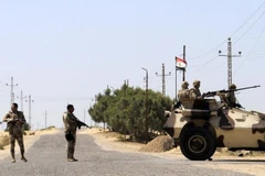 Lực lượng quân đội Ai Cập ở Sinai. (Nguồn: AFP)