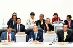 Thủ tướng Nguyễn Xuân Phúc dự Phiên thứ 3 về Phát triển bền vững. (Ảnh: Thống Nhất/TTXVN)