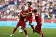 Đội tuyển Việt Nam. (Ảnh: Hoàng Linh/TTXVN)