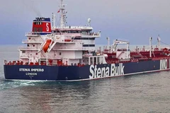 Tàu Stena Impero của Anh bị Tehran bắt giữ hồi tuần trước. (Nguồn: AP)