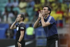 HLV đội tuyển Argentina Lionel Scaloni. (Nguồn: AP)