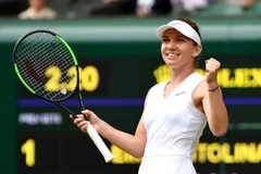 Halep lần đầu vào chung kết Wimbledon. (Nguồn: Getty Images)