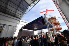 Buổi lễ tưởng niệm được tổ chức gần khu vực xảy ra thảm họa sập cầu cạn Morandi. (Nguồn: ansa.it)