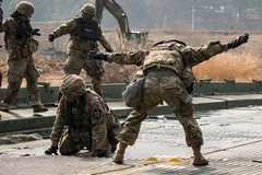 Binh sỹ Mỹ trong cuộc tập trận chung. (Nguồn: US Army)