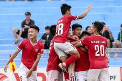 Hồng Lĩnh Hà Tĩnh thăng hạng V-League. (Nguồn: Hồng Lĩnh Hà Tĩnh)