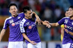 Văn Quyết (giữa) tỏa sáng đưa Hà Nội FC vào chhung kết, (Nguồn: AFC)