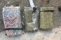 Những quả bom được an ninh Israel tìm thấy. (Nguồn: Shin Bet)