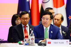 Phó Thủ tướng, Bộ trưởng Ngoại giao Phạm Bình Minh tham dự hội nghị. (Ảnh: Hữu Kiên/Thái Lan)