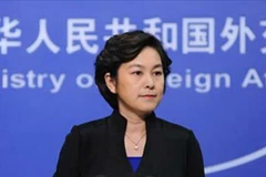 Người phát ngôn Bộ Ngoại giao Trung Quốc Hoa Xuân Oánh. (Nguồn: globaltimes.cn)