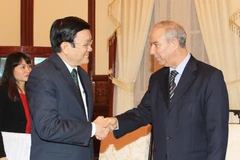 Chủ tịch nước Trương Tấn Sang tiếp Đại sứ Algeria chào từ biệt 