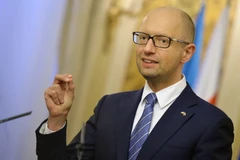 Thủ tướng Ukraine Arseniy Yatsenyuk. (Nguồn: AFP)