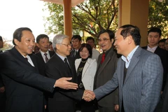 Tổng Bí thư Nguyễn Phú Trọng thăm làm việc tại huyện Lệ Thủy