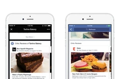 Facebook bổ sung thêm tính năng đánh giá các nhà hàng