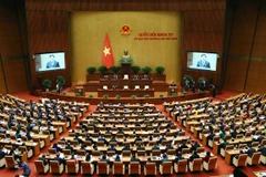 Quang cảnh phiên khai mạc Kỳ họp bất thường lần thứ 5, Quốc hội khóa XV. (Ảnh: Phạm Kiên/TTXVN)