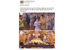 Hình ảnh lan truyền trên mạng xã hội về "vong nhập".