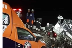 Hiện trường vụ tai nạn tại Brazil (Nguồn: Twitter)