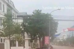 Hình ảnh thành phố Sơn La ngập trong "biển nước" do mưa lớn