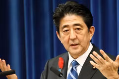 Thủ tướng Nhật Bản Shinzo Abe. (Nguồn: AP)