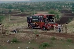 Hiện trường vụ tai nạn ở huyện Beed. (Nguồn: ANI)