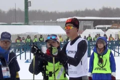 Đức Mạnh thi đấu ấn tượng ở Đại hội Thể thao mùa Đông châu Á