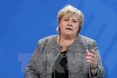 Thủ tướng Nauy Erna Solberg. (Nguồn: THX/TTXVN)