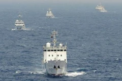 Tàu hải cảnh Trung Quốc đi vào vùng biển của Nhật Bản. (Nguồn: thediplomat)