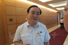 Bí thư Thành ủy Hà Nội Hoàng Trung Hải. (Ảnh: Đức Duy/Vietnam+)