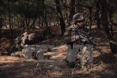 Binh sỹ Mỹ trong một cuộc tập trận. (Nguồn: AFP/TTXVN)