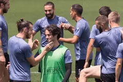 Các cầu thủ Real Madrid tập luyện trước trận đấu quan trọng. (Nguồn: Getty)