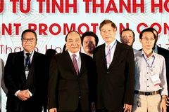 Thủ tướng Nguyễn Xuân Phúc với các đại biểu tại hội nghị. (Ảnh: Thống Nhất/TTXVN) 