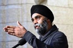 Bộ trưởng Quốc phòng Canada Harjit Sajjan. (Nguồn: THE CANADIAN PRESS)